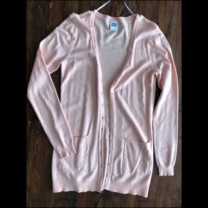 Blush colored cardigan